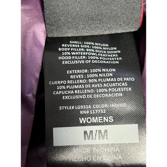 Gerry Women's Puffer Packable Reversible Down Vest in Indigo/Port - Sz M - NWT - Picture 10 of 11